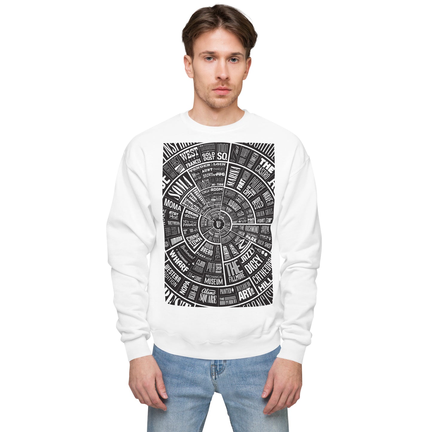 San Francisco Type Wheel - Sweater - Black