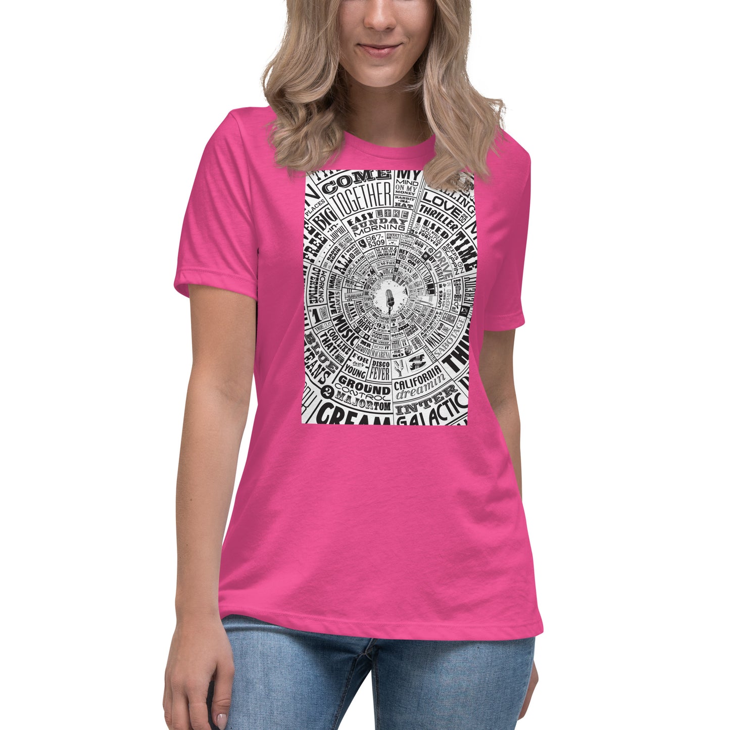 Women's Musical Type Wheel - T-shirt