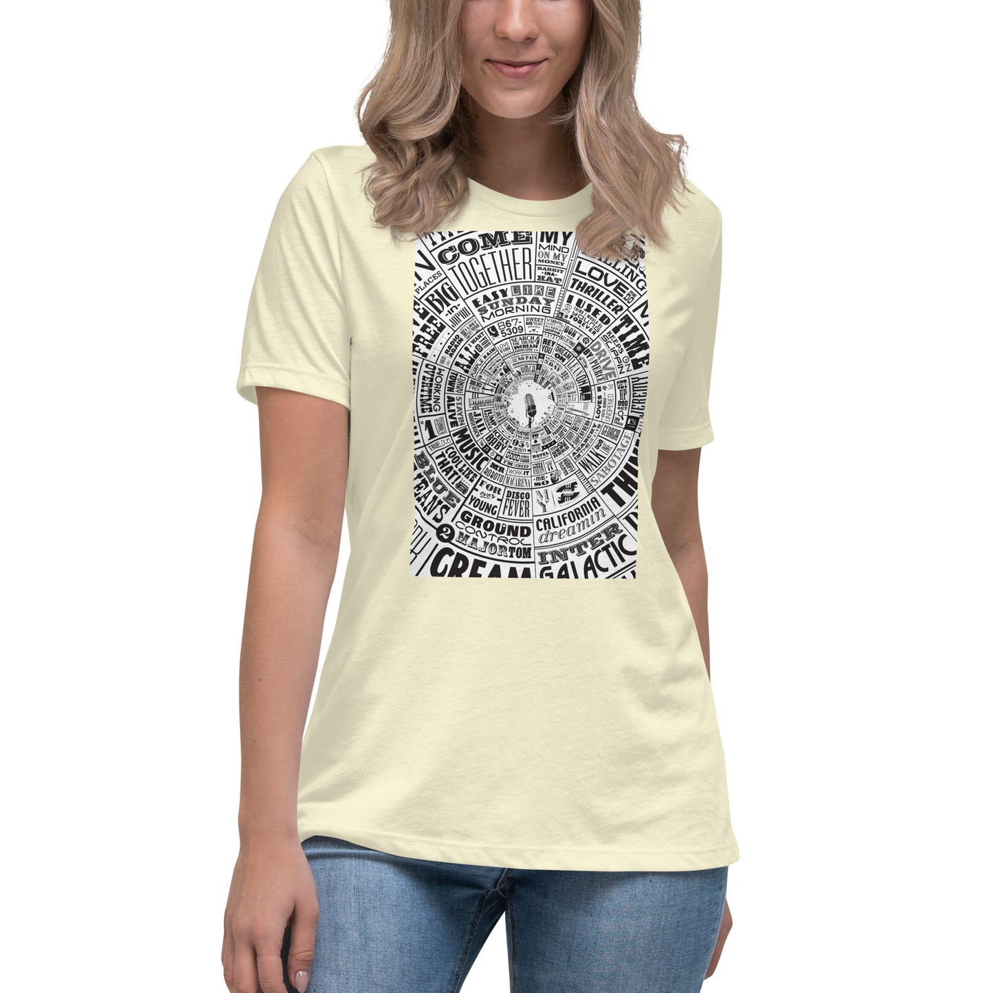 Women's Musical Type Wheel - T-shirt