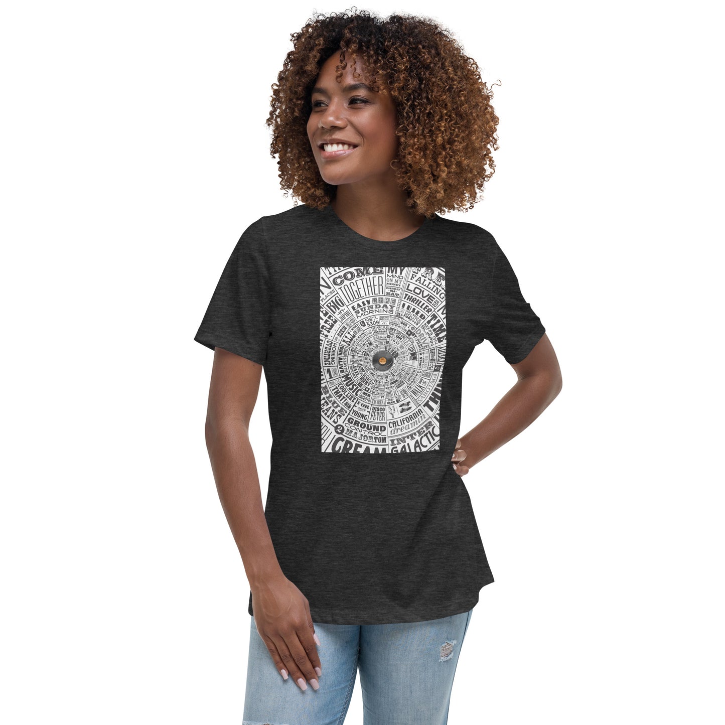 Women's t-shirt–Music Type Wheel