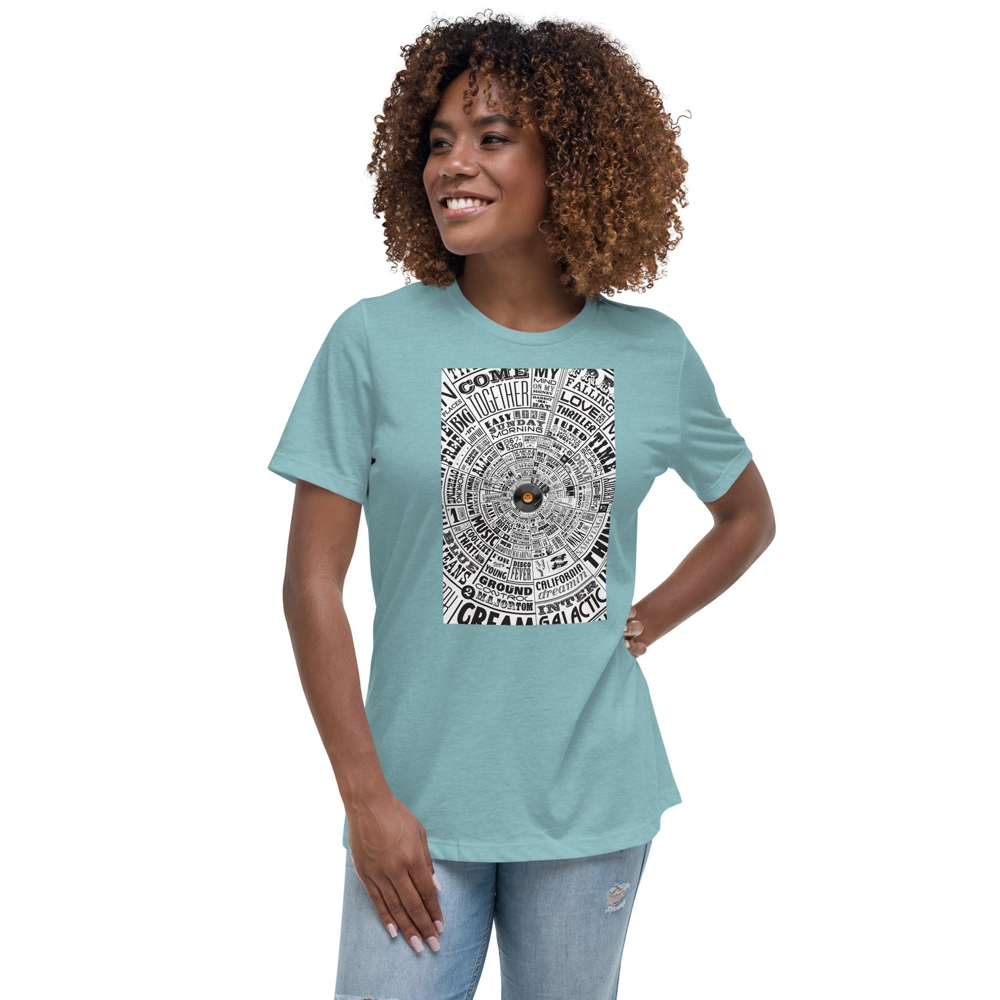 Women's t-shirt–Music Type Wheel