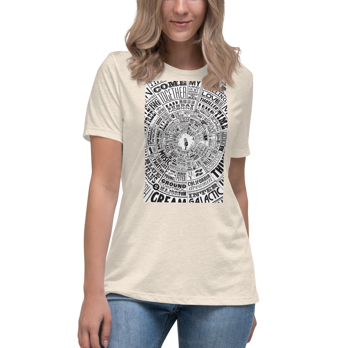 Women's Musical Type Wheel - T-shirt