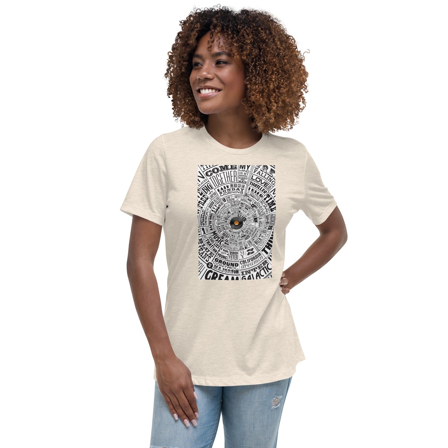 Women's t-shirt–Music Type Wheel