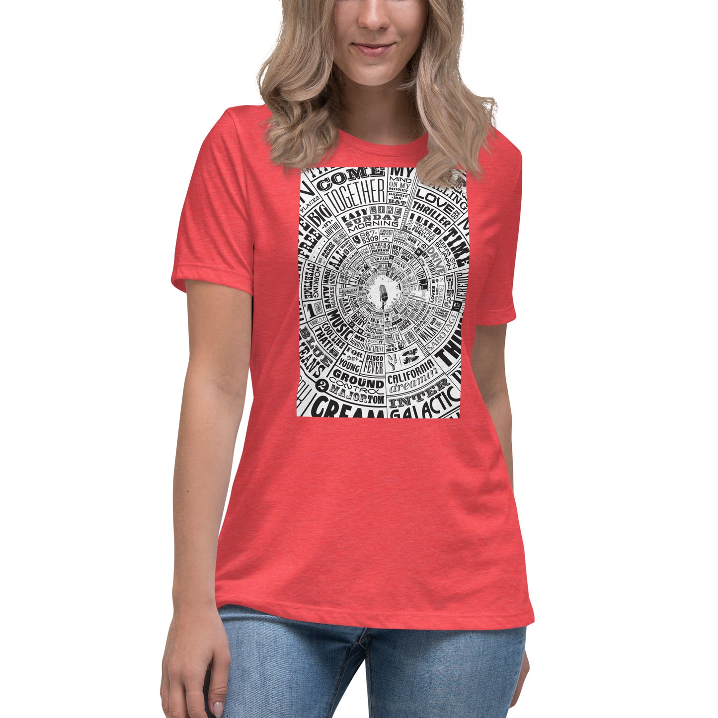 Women's Musical Type Wheel - T-shirt
