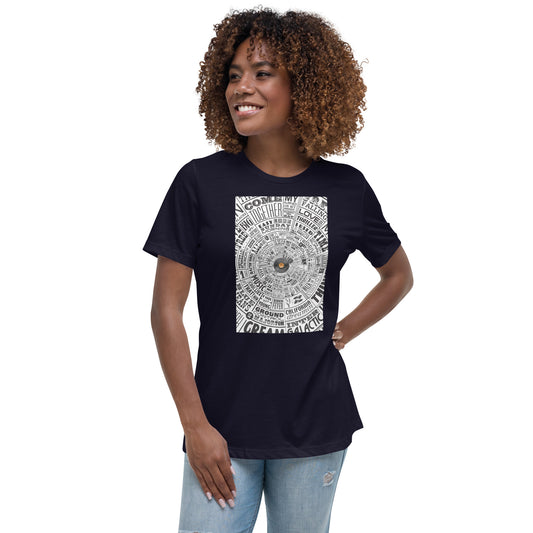 Women's t-shirt–Music Type Wheel