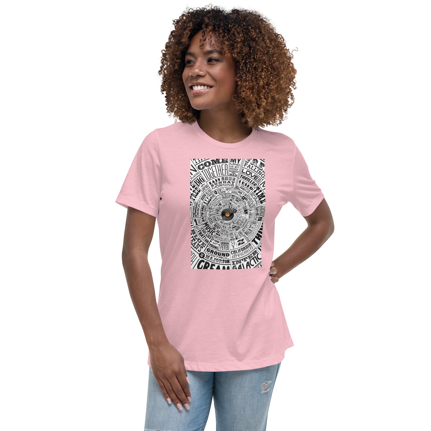 Women's t-shirt–Music Type Wheel