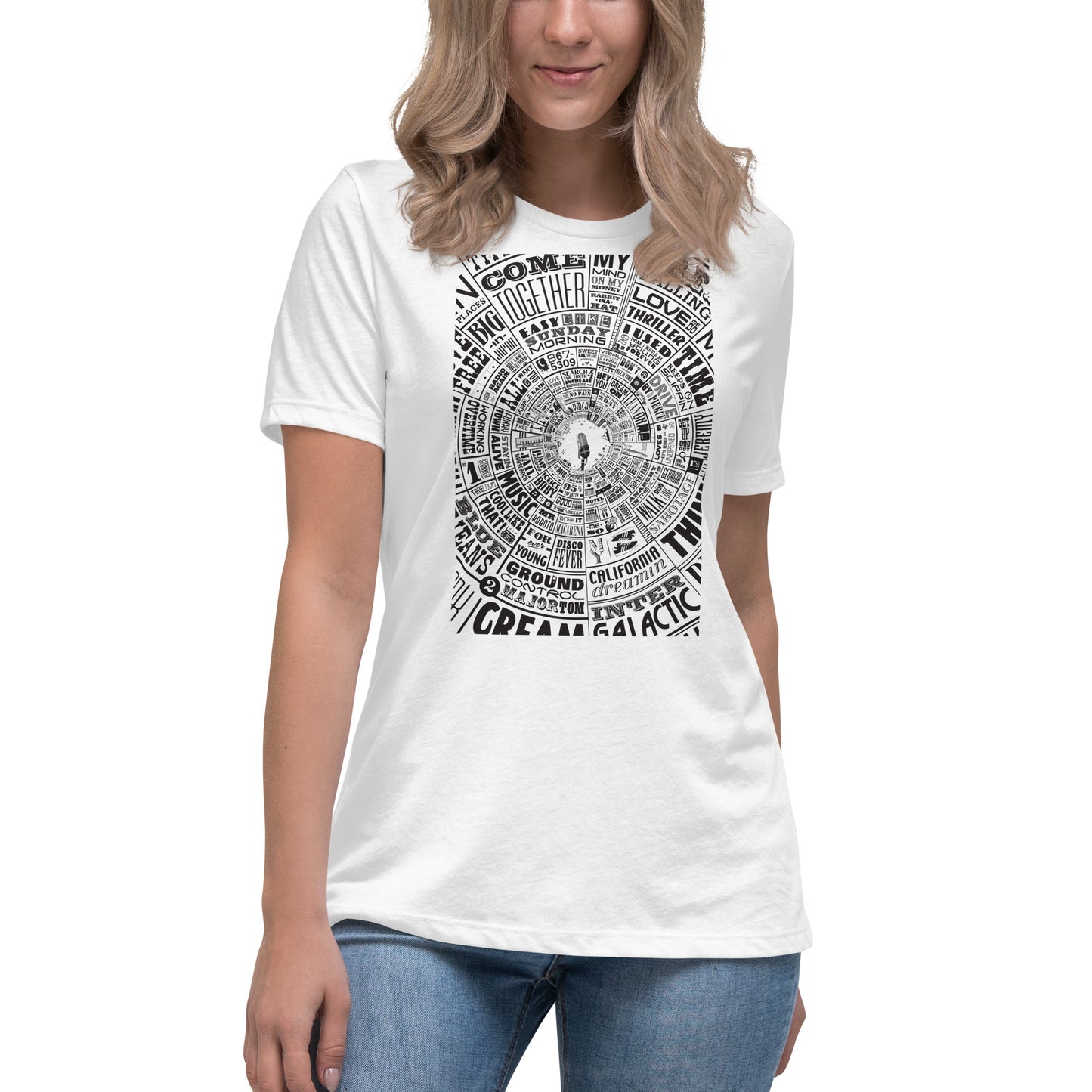 Women's Musical Type Wheel - T-shirt