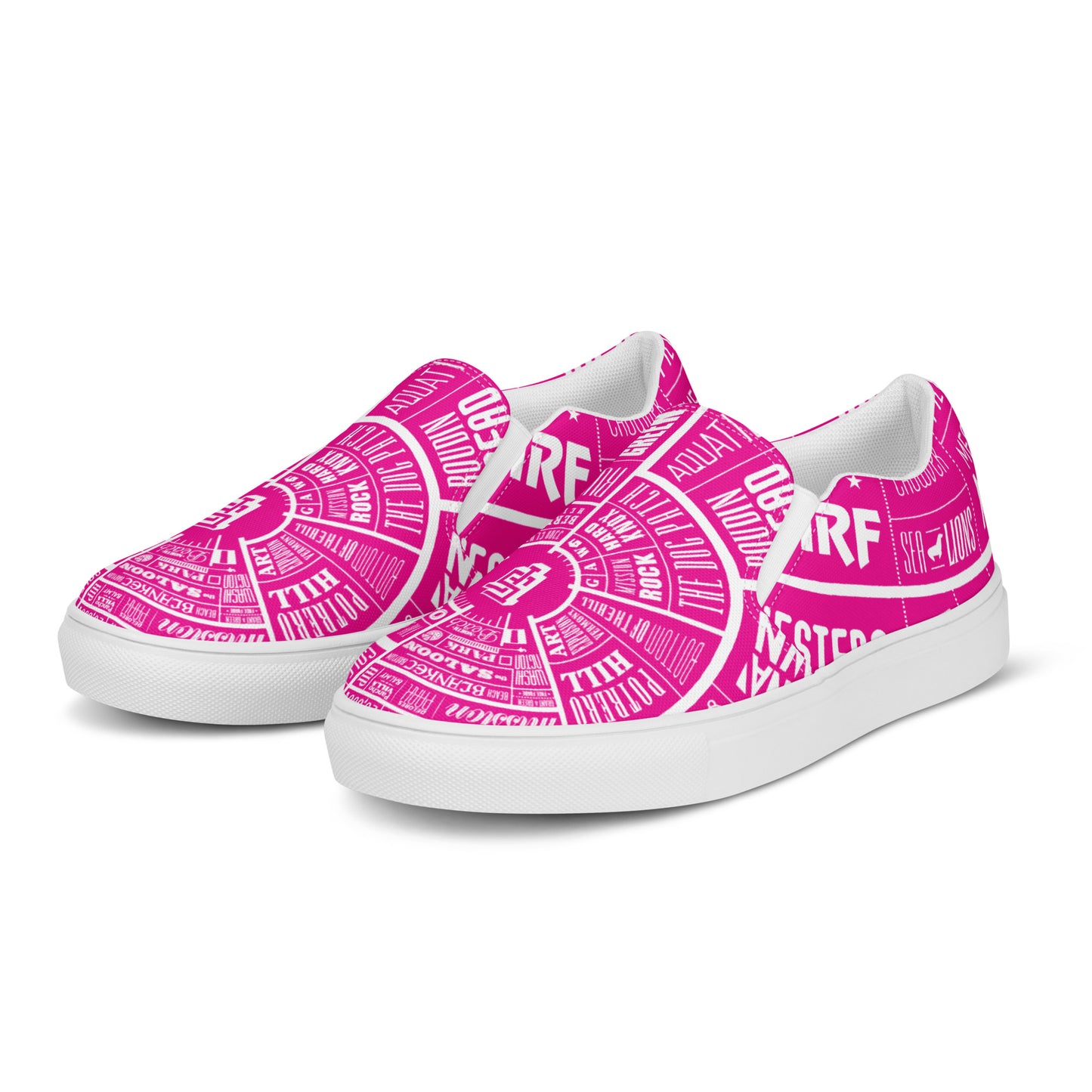 Women’s San Francisco Type Wheel slip on shoes – Pink